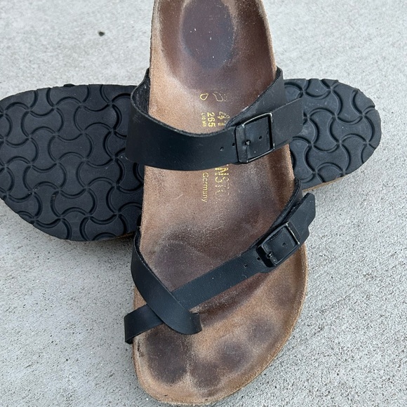 Womens BIRKENSTOCK MAYARI Black Summer Sandals sz 41 US 10 - Picture 2 of 10
